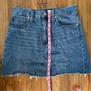 Madewell Rigid Denim A-Line Skirt